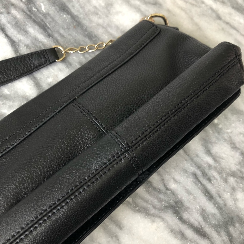 DKNY Black Leather Shoulder Bag - Picture 8 of 8